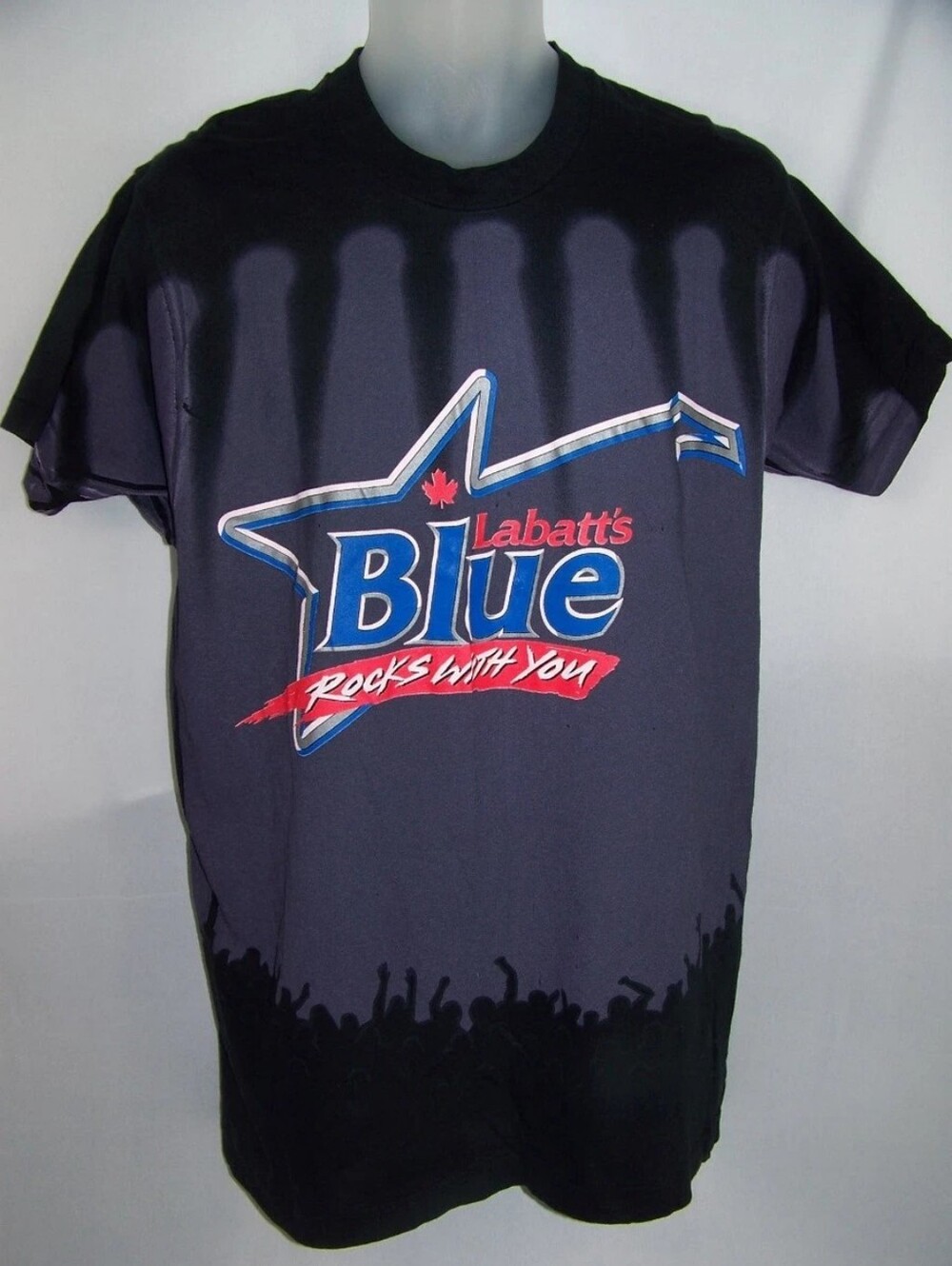 Labatt's Blue Rocks With You Vintage T-Shirt Canada Beer Tee Size Mens Large